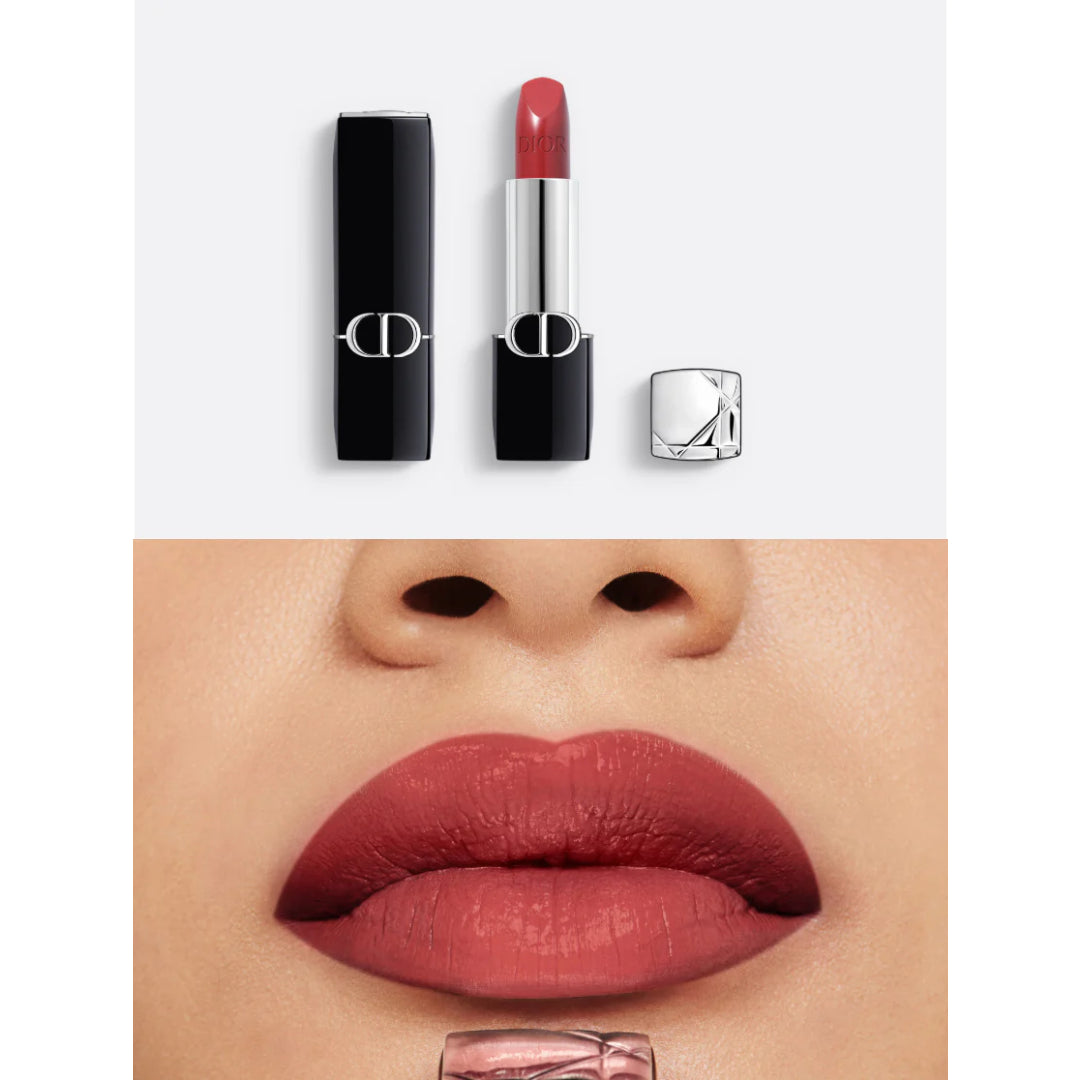 Dior Rouge Satin Matte Lipstick – Intense Color & 16H Comfort- 3.5 g