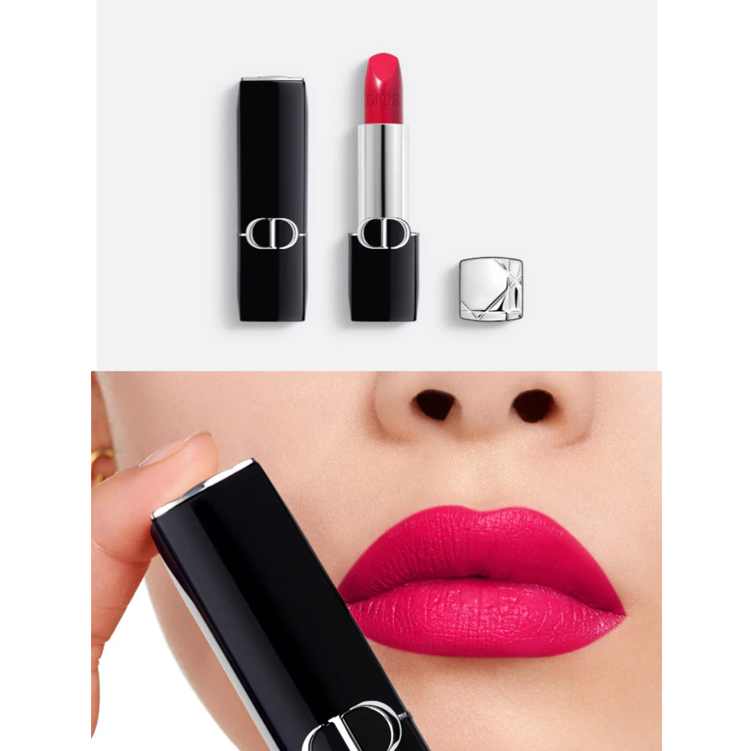 Dior Rouge Satin Matte Lipstick – Intense Color & 16H Comfort- 3.5 g