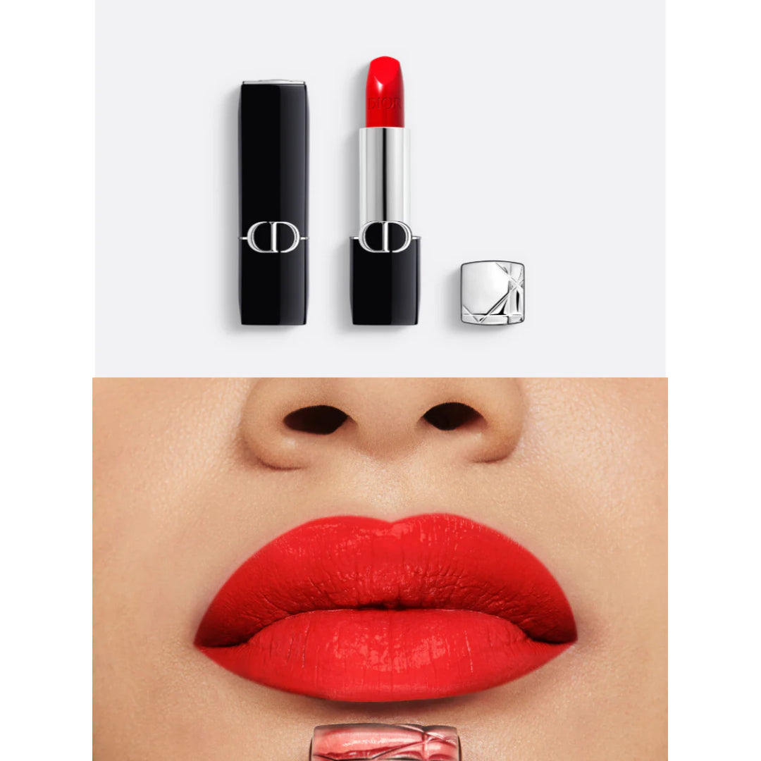 Dior Rouge Satin Matte Lipstick – Intense Color & 16H Comfort- 3.5 g