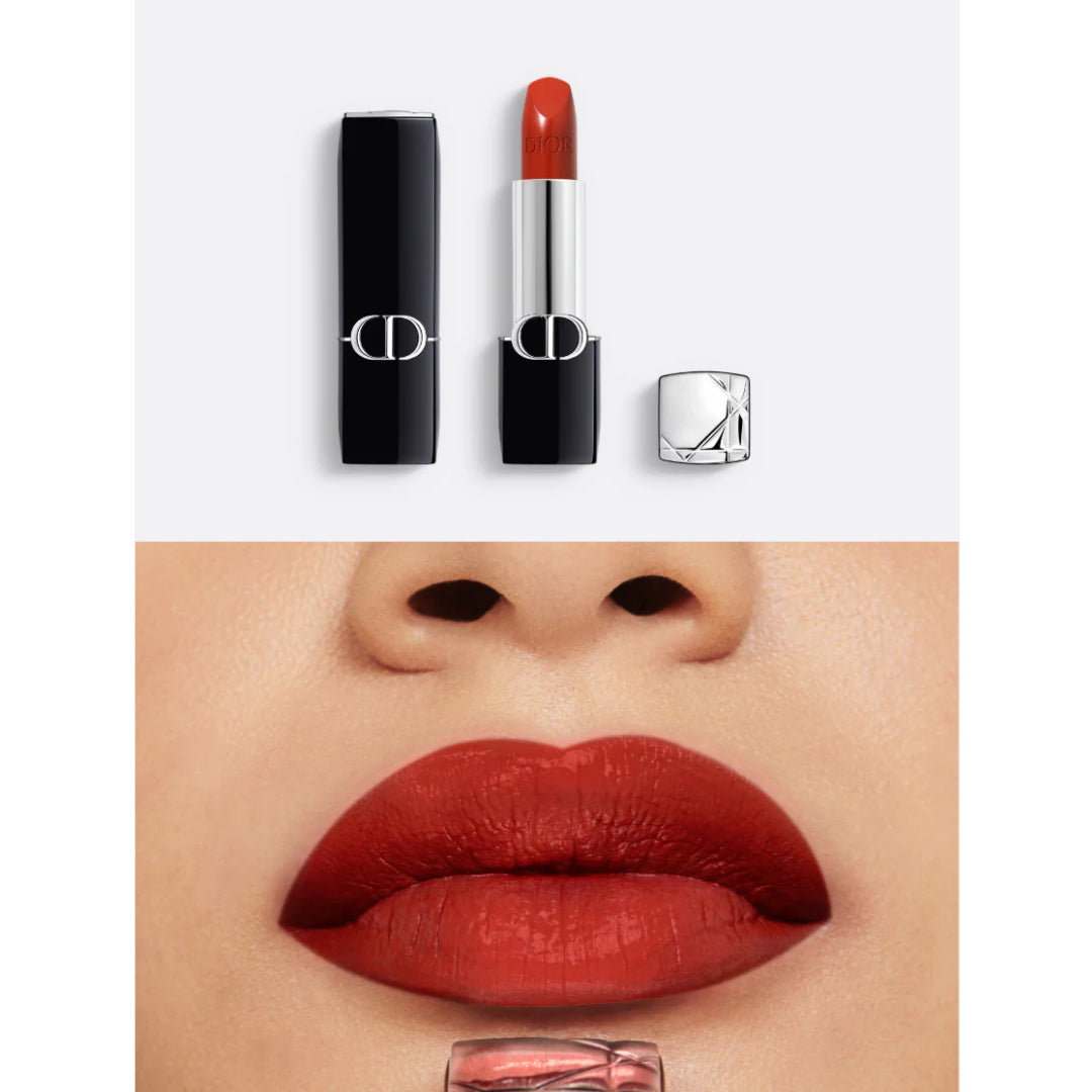 Dior Rouge Satin Matte Lipstick – Intense Color & 16H Comfort- 3.5 g