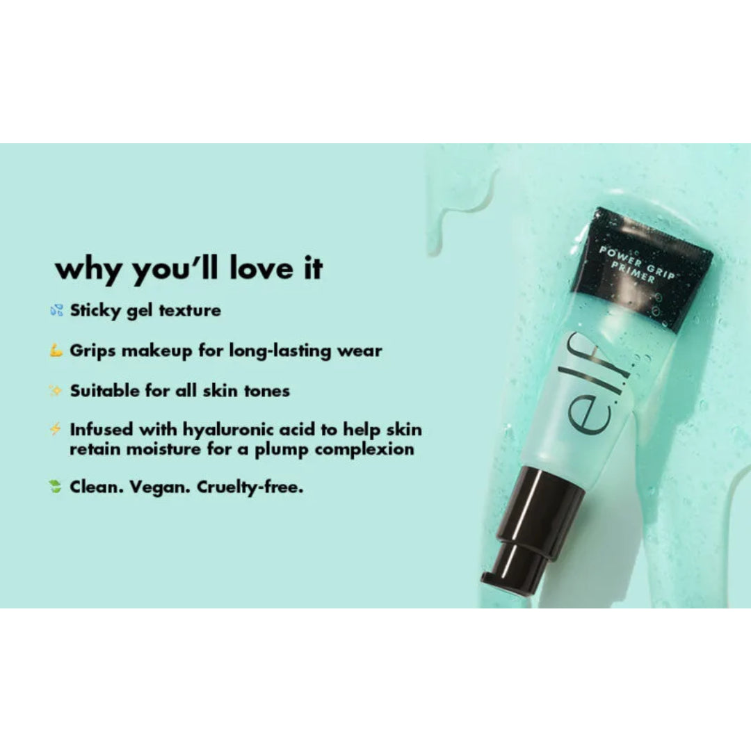 e.l.f. Power Grip Primer Base – Accroche Puissante Long-Lasting Makeup Grip- 24ml