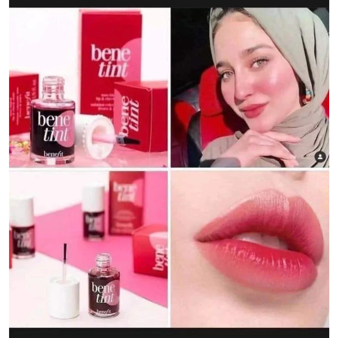 Benefit Benetint – Iconic Rose-Tinted Lip & Cheek Stain for Natural Flush & Long-Lasting Color- 10 ML