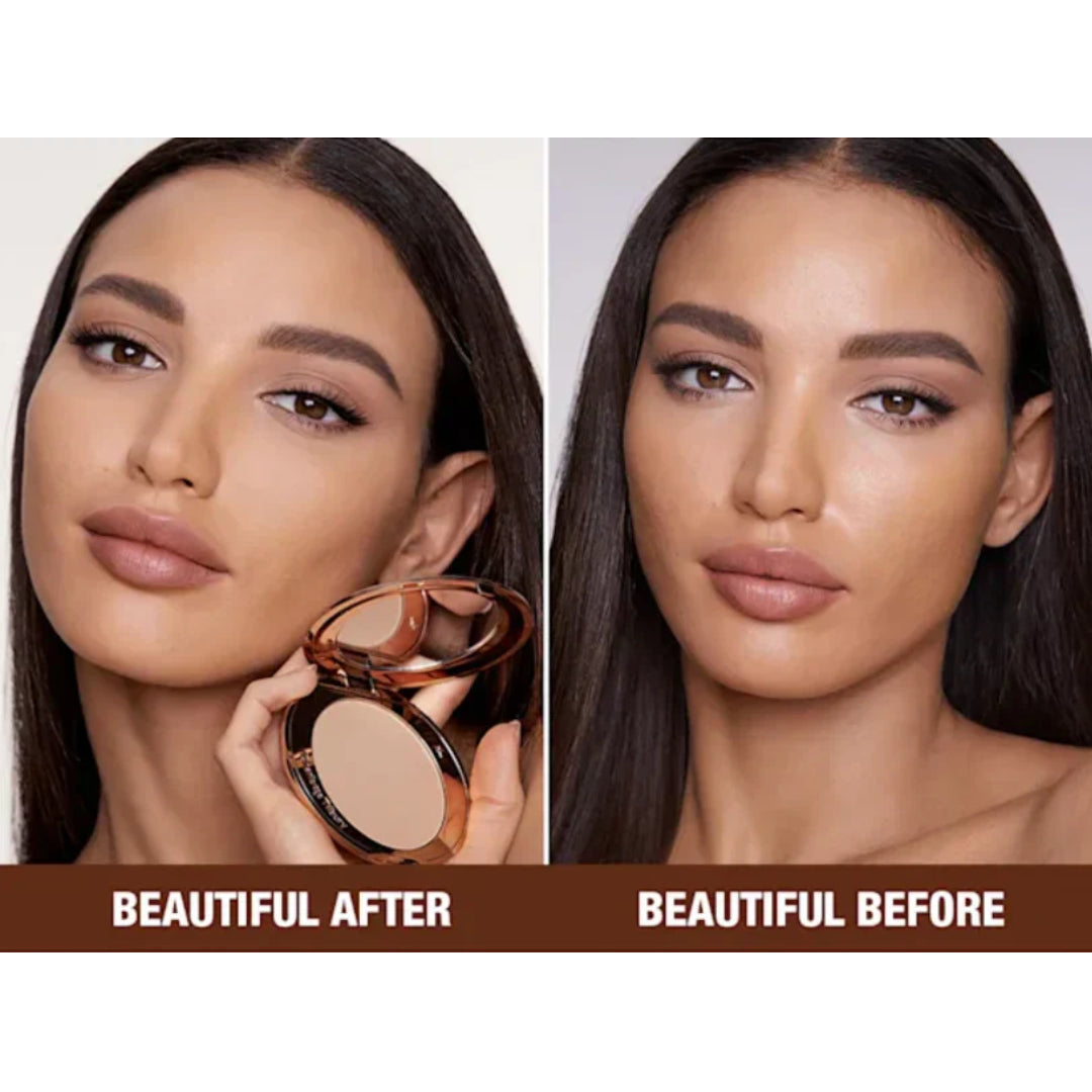 Charlotte Tilbury Airbrush Flawless Finish Compact – Smoothing, Pore-Blurring Pressed Powder- 8 g