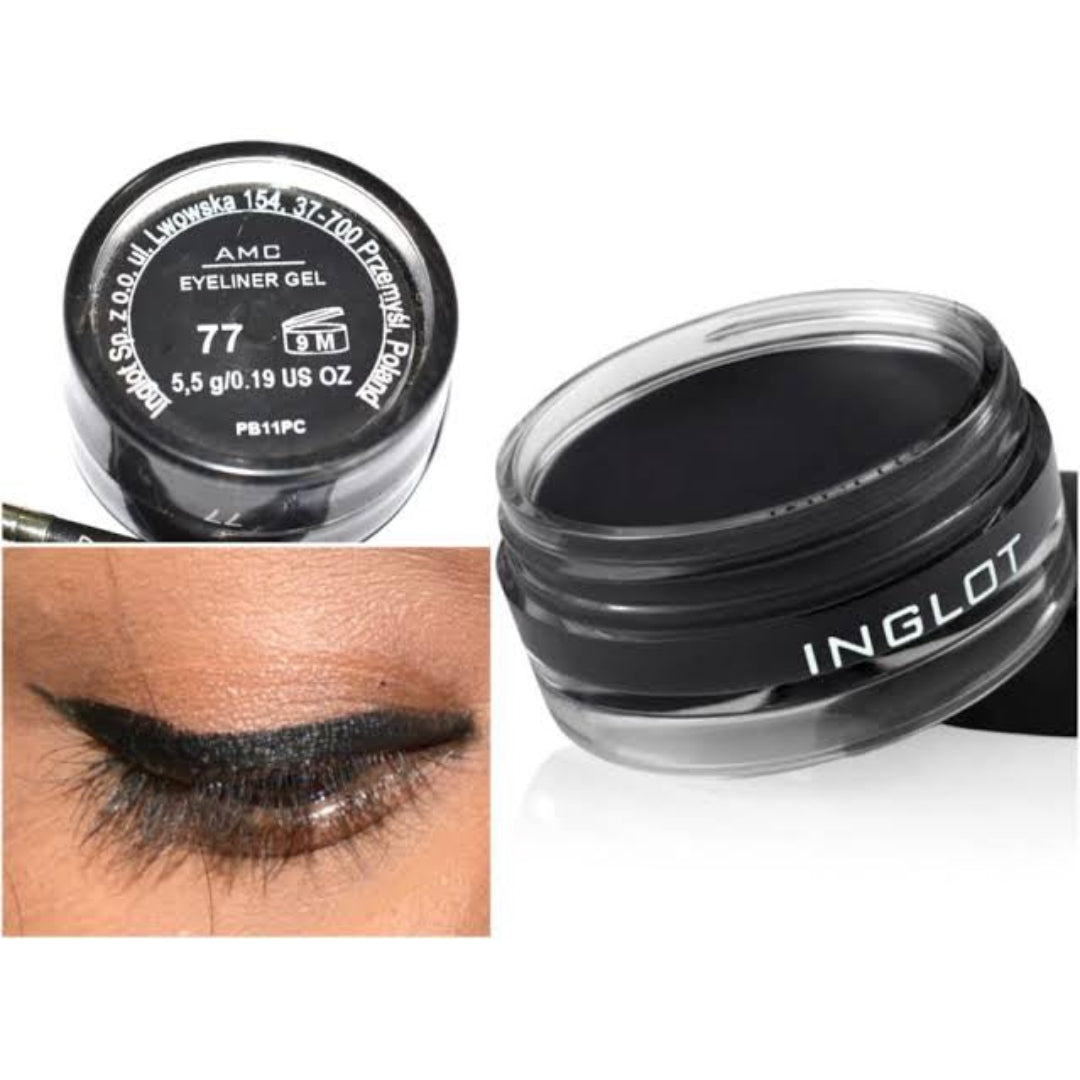 Inglot AMC Eyeliner Gel – Waterproof, Smudge-Proof, High-Pigment Gel Liner- 5.5 g