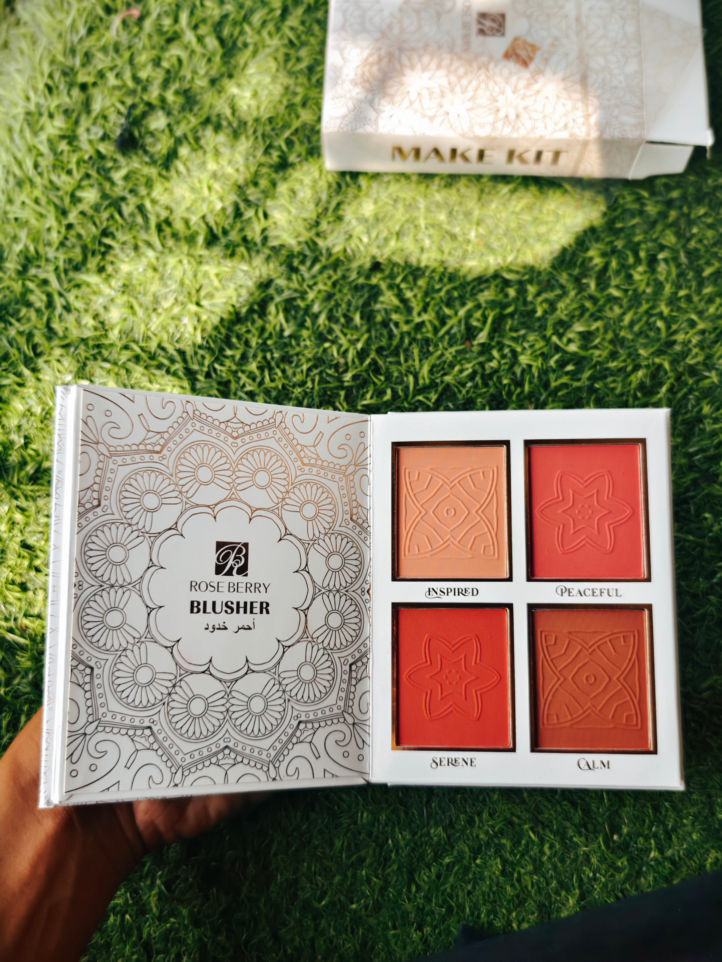 Rose Berry Luxury Makeup Book