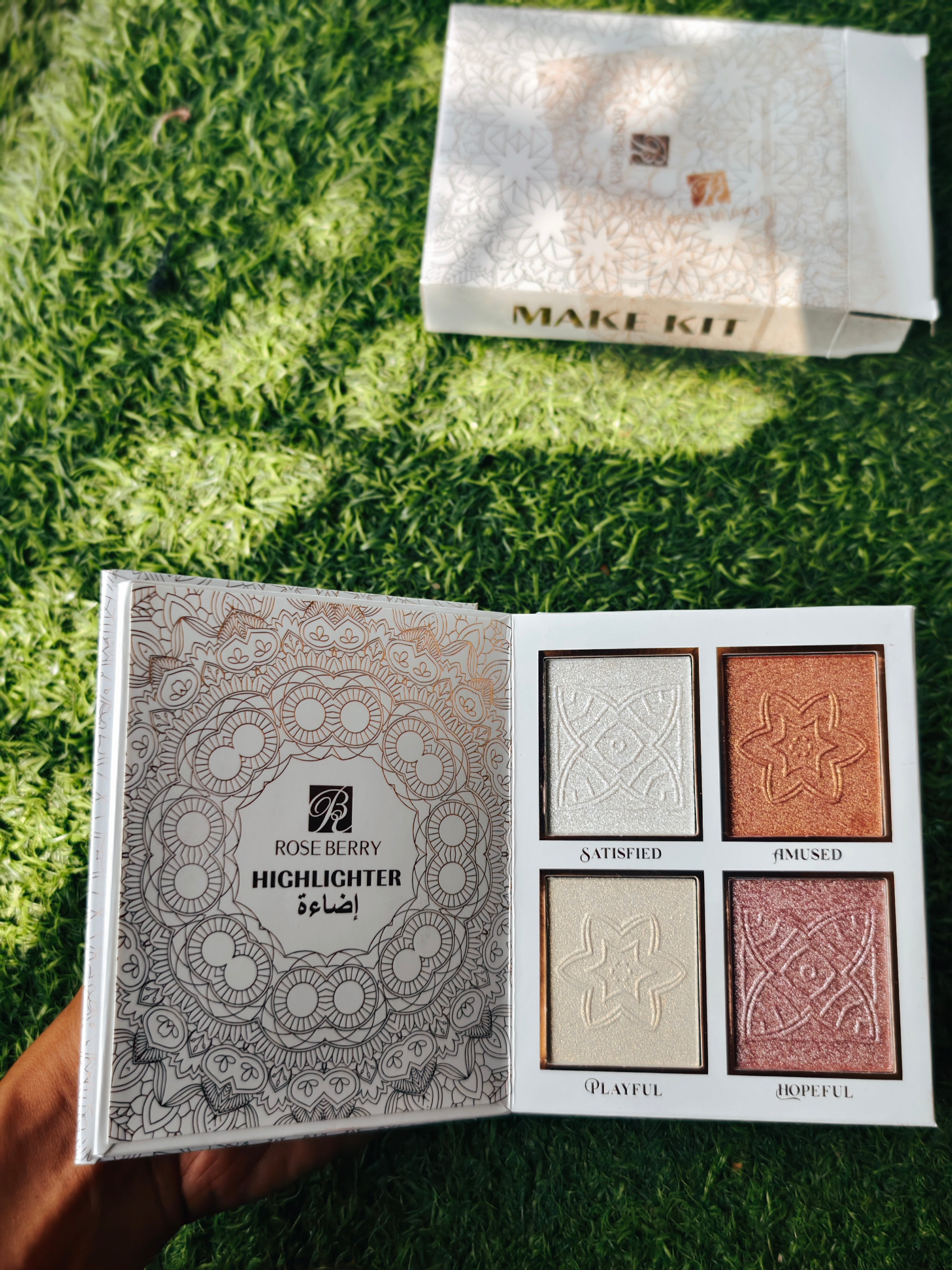 Rose Berry Luxury Makeup Book